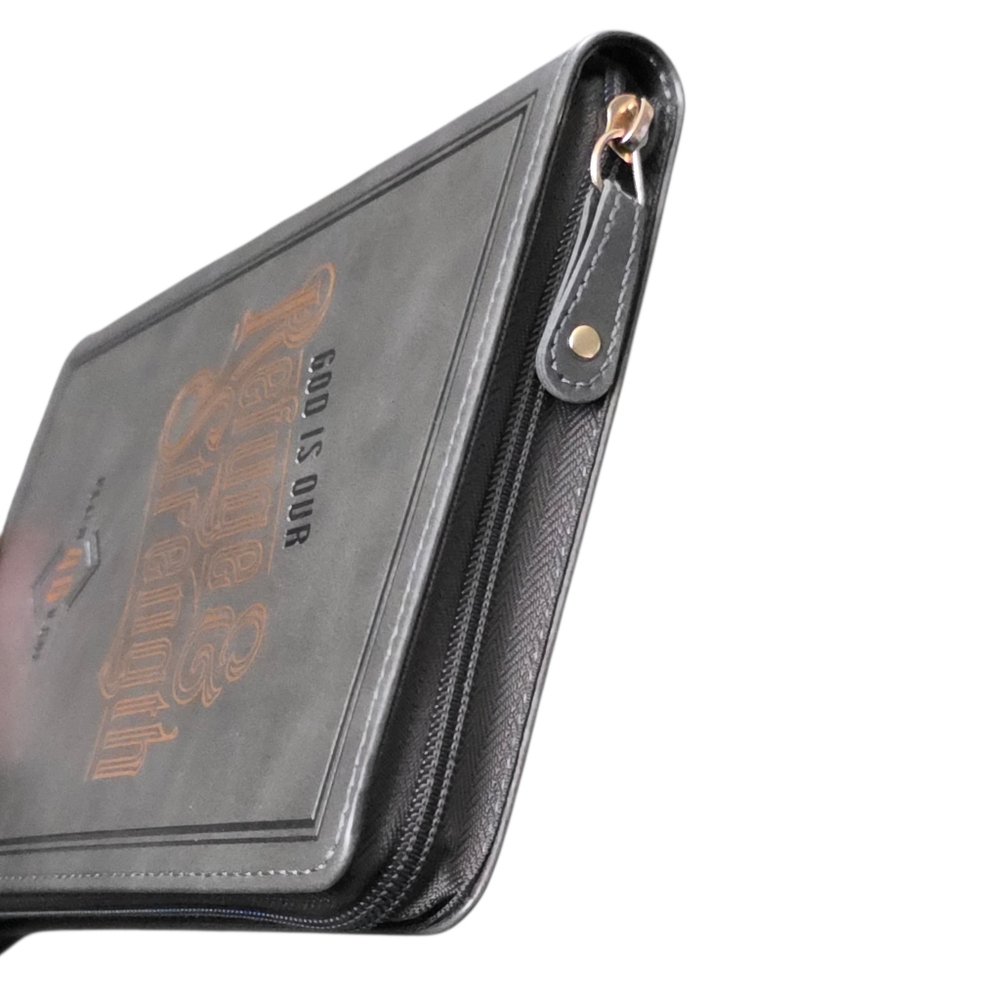 Embossed FAUX Leather Zip Journal - Picture 3 of 9